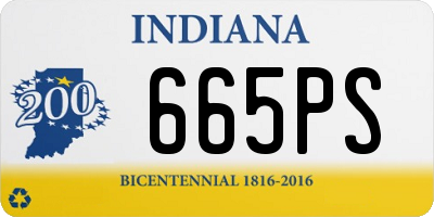 IN license plate 665PS