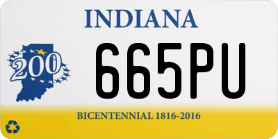 IN license plate 665PU