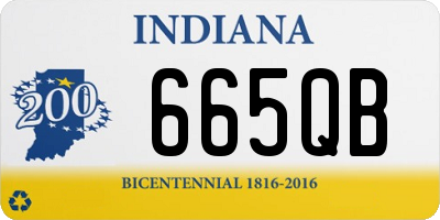 IN license plate 665QB