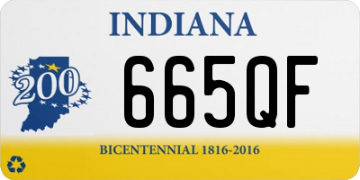 IN license plate 665QF