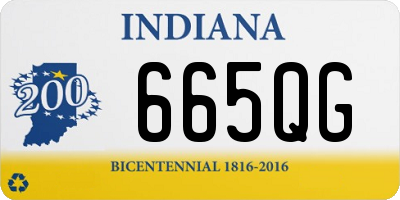 IN license plate 665QG