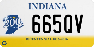 IN license plate 665QV