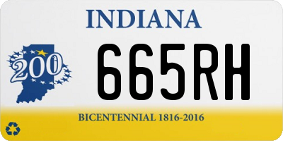 IN license plate 665RH