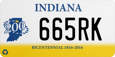 IN license plate 665RK