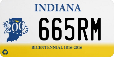 IN license plate 665RM