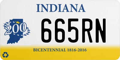 IN license plate 665RN