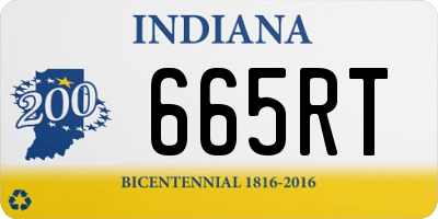 IN license plate 665RT