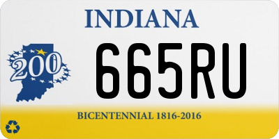 IN license plate 665RU