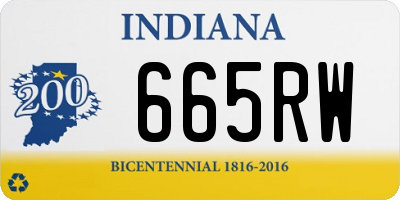 IN license plate 665RW