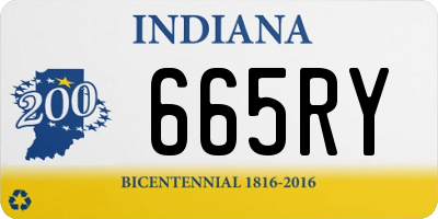 IN license plate 665RY