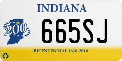 IN license plate 665SJ