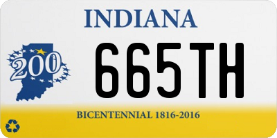 IN license plate 665TH