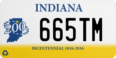 IN license plate 665TM