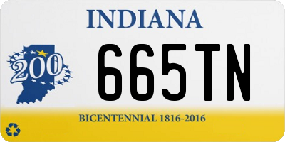 IN license plate 665TN