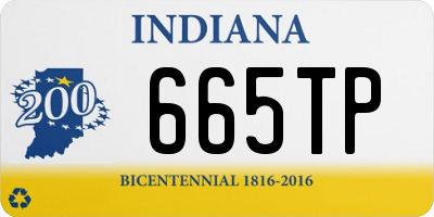 IN license plate 665TP