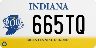 IN license plate 665TQ