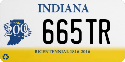 IN license plate 665TR