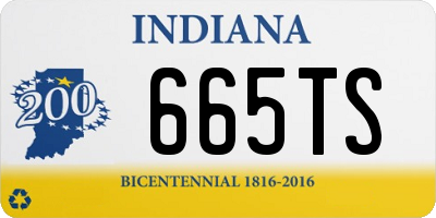 IN license plate 665TS