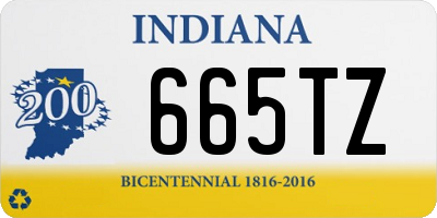 IN license plate 665TZ