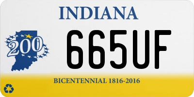 IN license plate 665UF