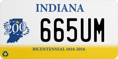 IN license plate 665UM