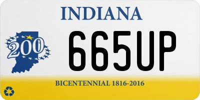 IN license plate 665UP