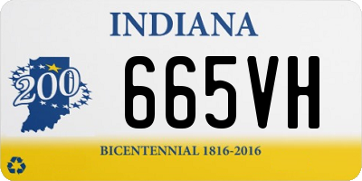 IN license plate 665VH