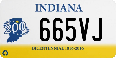 IN license plate 665VJ