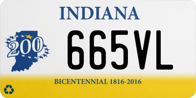 IN license plate 665VL