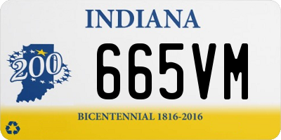 IN license plate 665VM