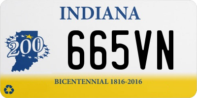 IN license plate 665VN