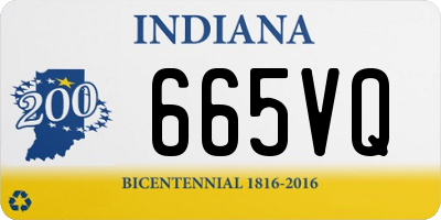 IN license plate 665VQ
