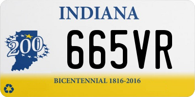 IN license plate 665VR