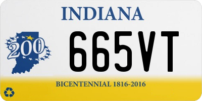 IN license plate 665VT
