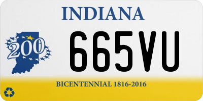 IN license plate 665VU