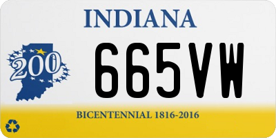 IN license plate 665VW