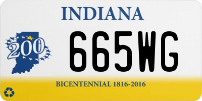 IN license plate 665WG