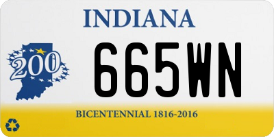 IN license plate 665WN