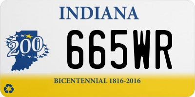 IN license plate 665WR