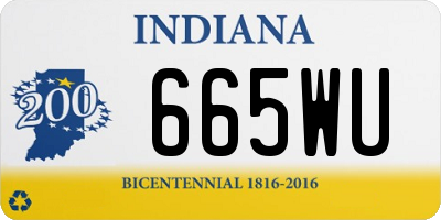 IN license plate 665WU