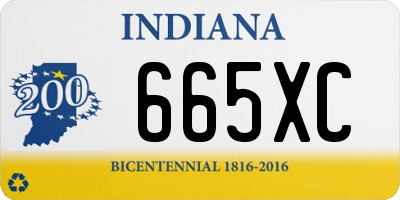 IN license plate 665XC