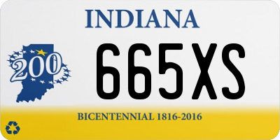 IN license plate 665XS