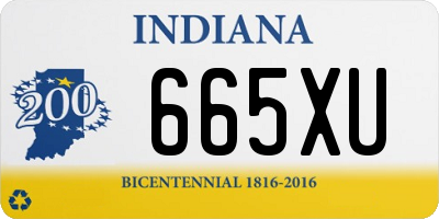 IN license plate 665XU
