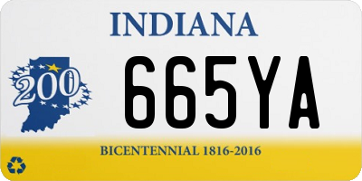 IN license plate 665YA