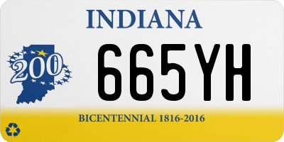 IN license plate 665YH