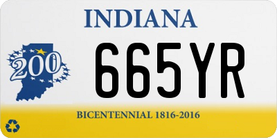 IN license plate 665YR