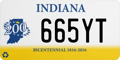 IN license plate 665YT