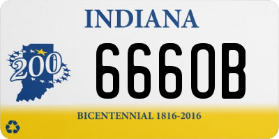 IN license plate 666OB