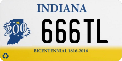 IN license plate 666TL