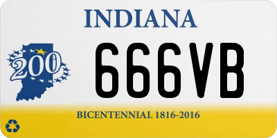 IN license plate 666VB
